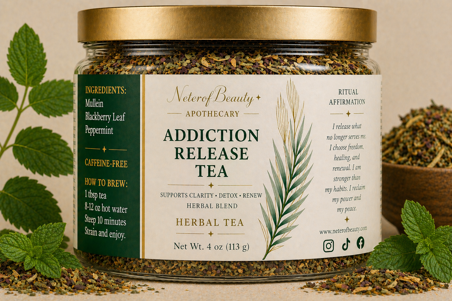 🌬️ Smoking Addiction Release Tea